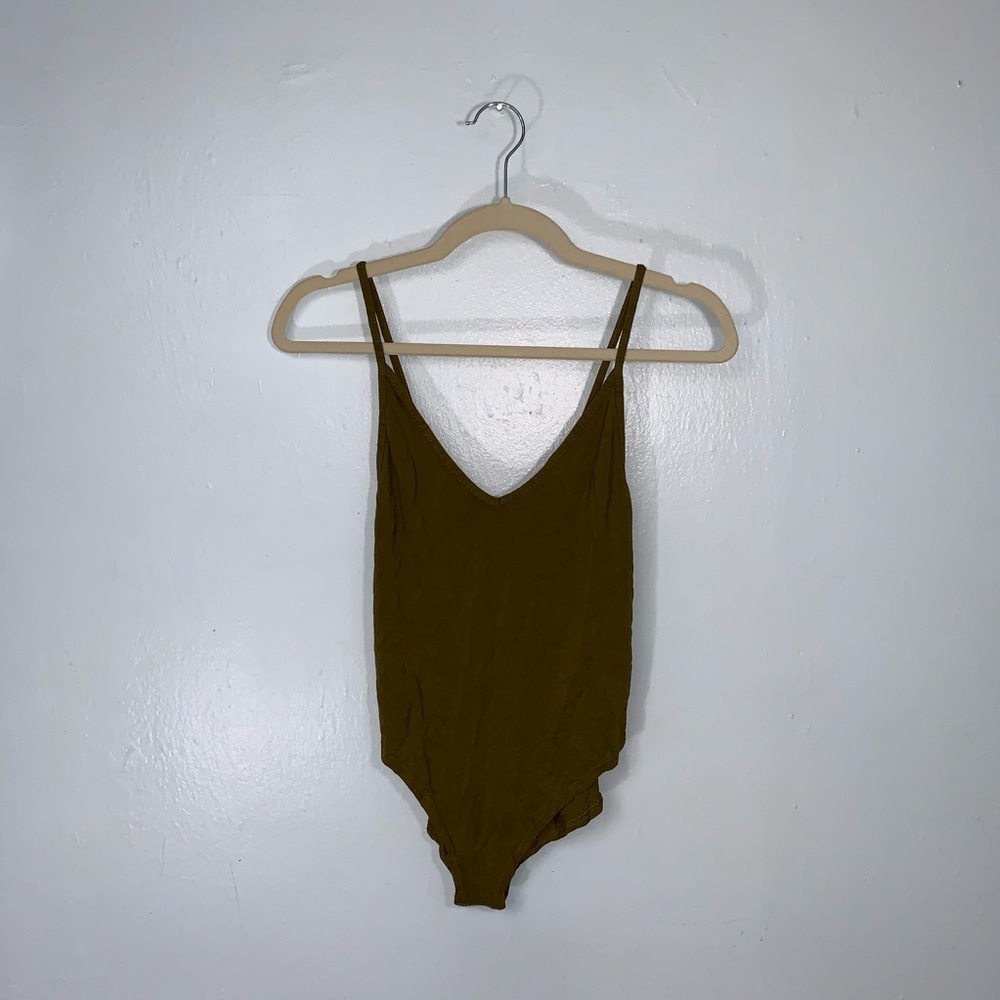 BOOHOO: Army Green Bodysuit